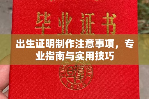 道里出生证明制作注意事项，专业指南与实用技巧