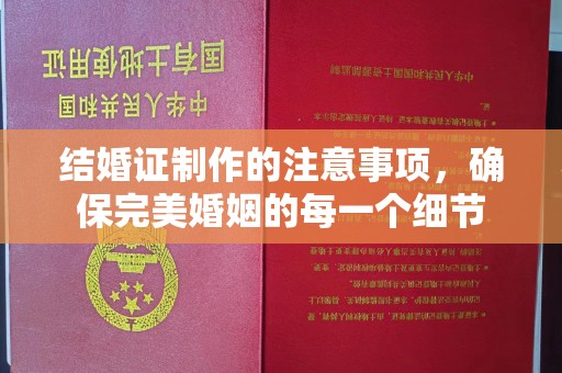道里结婚证制作的注意事项，确保完美婚姻的每一个细节
