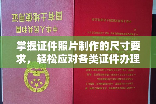 道里掌握证件照片制作的尺寸要求，轻松应对各类证件办理