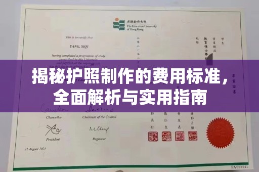 道里揭秘护照制作的费用标准，全面解析与实用指南
