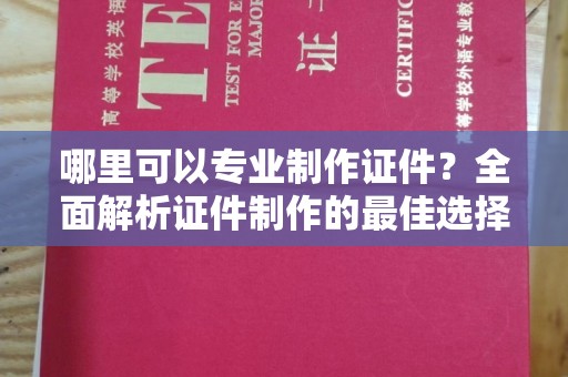 道里哪里可以专业制作证件？全面解析证件制作的最佳选择