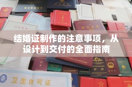道里结婚证制作的注意事项，从设计到交付的全面指南